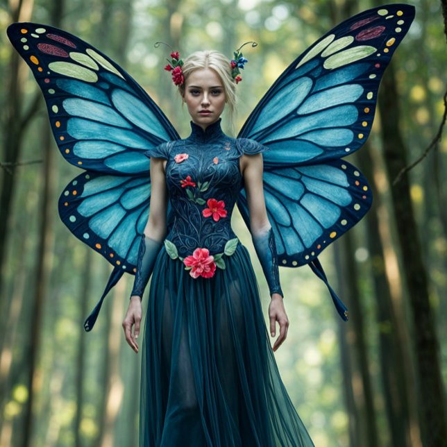 Blue Nature Fairy Forest Decoupage Paper (Creator Uploaded)