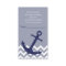 Blue Nautical Anchor Chevron Diaper Raffle Ticket