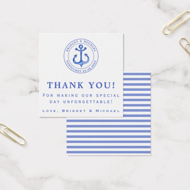 Blue Nautical Anchor | Thank You (Office)