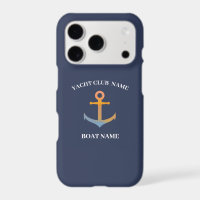 Blue Nautical Anchor yacht club boat marina