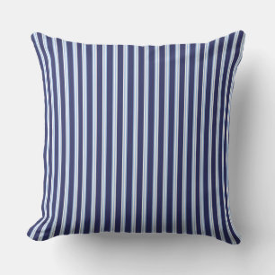 blue nautical/coastal striped cushion