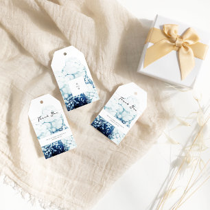 Blue Nautical Destination Wedding Thank You Gift Tags
