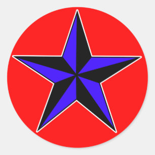 Blue Nautical Star Stickers ... Fully Custom