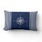 Blue Nautical Striped Pillow with Nautical Star