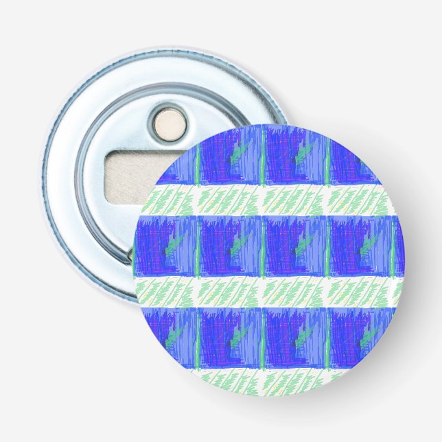 Blue Nautical Theme Bottle Opener (Front)