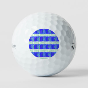 Blue Nautical Theme Golf Balls