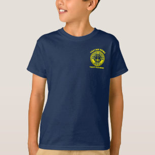 Blue navy Anchor nautical captain boat summer T-Shirt