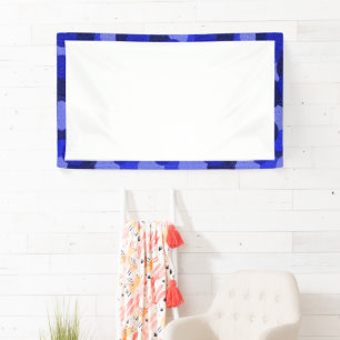 Blue-navy colored touching design banner