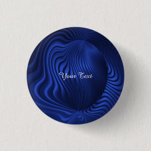 Blue Navy Decorative Pinback Button