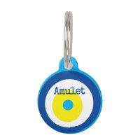 Blue Navy Evil Eye Bead Amulet