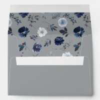 Blue & Navy Floral 2 - Grey 3 Outside
