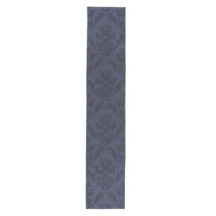 Blue Navy Rustic Damask Vintage Wallpaper Medium Table Runner
