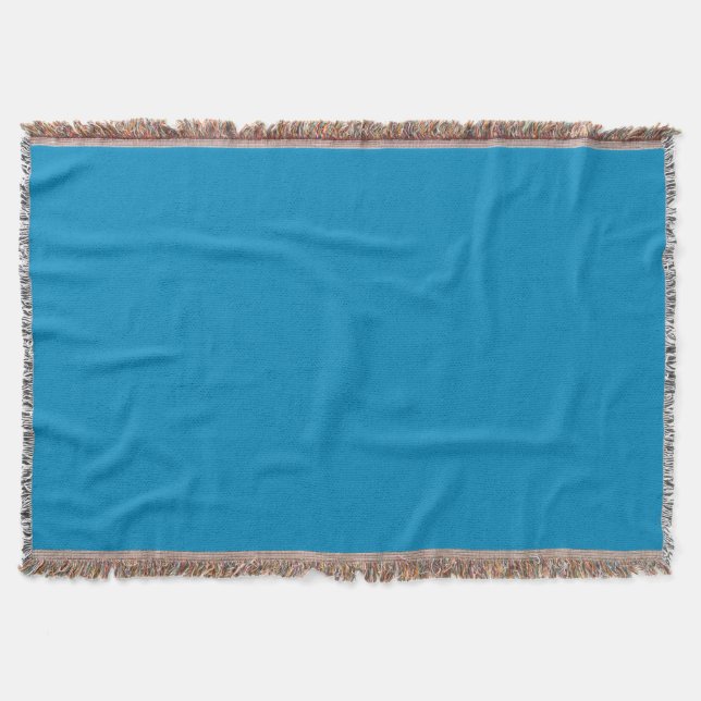 Blue (NCS)  (solid colour)   Throw Blanket (Front)