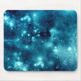 Blue Nebula Astronomy Space Galaxy Mouse Pad