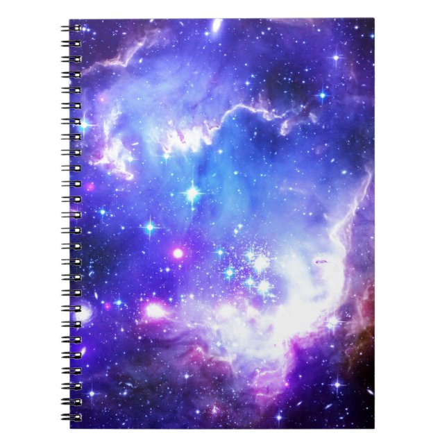 Blue Nebula Spiral Notebook (Front)