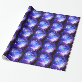 Blue Nebula Wrapping Paper