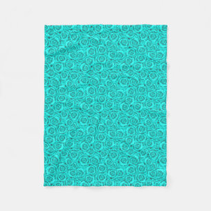 blue neon fleece blanket
