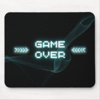 Blue Neon Game Over