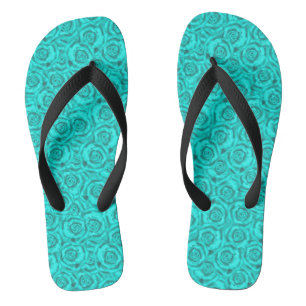 blue neon jandals