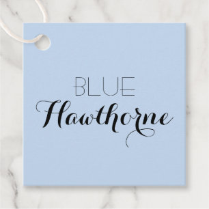 Blue Neutral Business Name Hang Tag