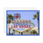 Blue Nevada Welcome Sign Las Vegas postcard
