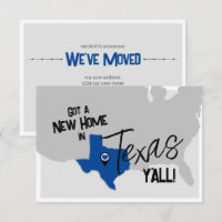 Blue New Home in Texas Y'all Moving