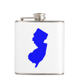 Blue New Jersey Hip Flask