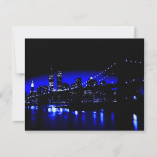 Blue New York City Night