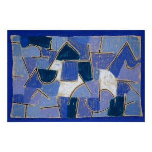 Blue night (1937) painting by Paul Klee Poster