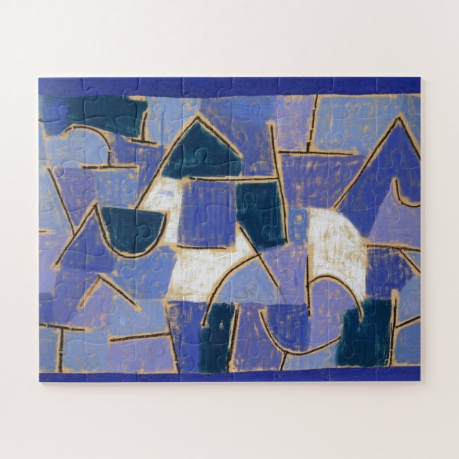 Blue Night by Paul Klee, Abstract  Jigsaw Puzzle (Horizontal)