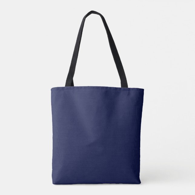 Blue Night Flowers Tote Bag (Back)