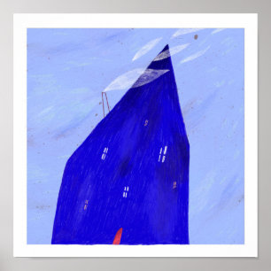 Blue night poster