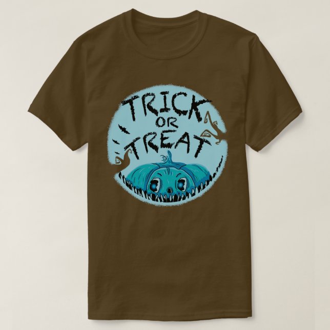 Blue night pumpkin T-Shirt (Design Front)