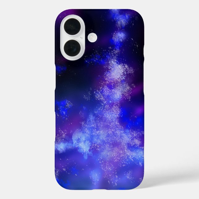 Blue Night Sky iPhone 16 Case  (Back)