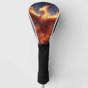 Blue Night Sky Phoenix Golf Head Cover