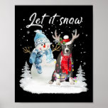 Blue Nose Pitbull Santa Dog Christmas Snowman Xmas Poster<br><div class="desc">Blue Nose Pitbull Santa Dog Christmas Snowman Xmas Pajama 1</div>