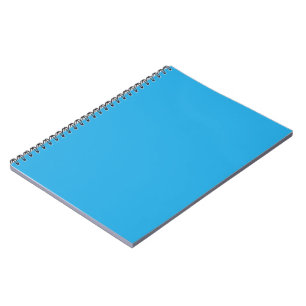 Blue Notebook   Bright Minimal Spiral Journal