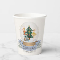 blue nutcracker christmas birthday party tableware