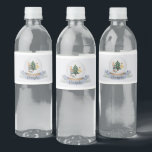 Blue Nutcracker Christmas Birthday Party Water Bottle Label<br><div class="desc">Experience a festive winter wonderland with this gender-neutral Christmas nutcracker collection, thoughtfully designed to embrace the the celebration of your little one. The adorable nutcracker designs and winter wonderland elements, transforms any space into a festive December celebration. ★ Let me help you plan your next party! ★ If you need...</div>