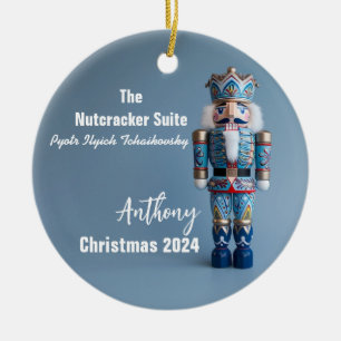 Blue Nutcracker Personalized Ornament