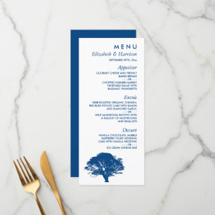 Blue Oak Tree, Rustic & Minimalistic Wedding Menu