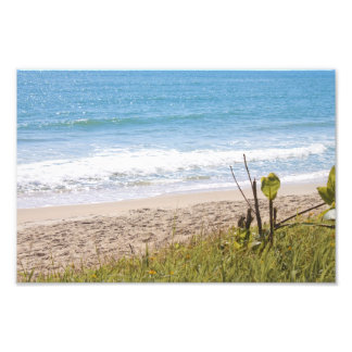 Blue Ocean Beach Waves Photograph