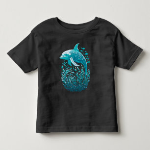 Blue Ocean Dolphin Toddler T-Shirt