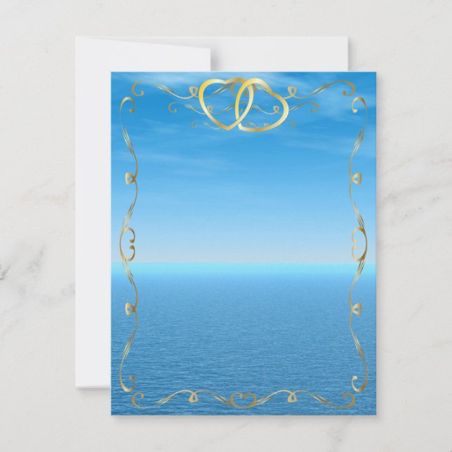Blue Ocean Invitation4 Invitation (Front)