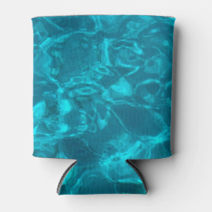 Blue Ocean Pattern, Beach Ocean View Lovers Can Cooler