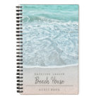 Blue Ocean Photo Beach Vacation Rental Guest Book