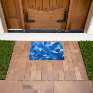 Blue Ocean Prism Polygonal Doormat