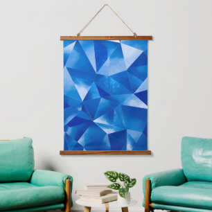 Blue Ocean Prism Polygonal Hanging Tapestry