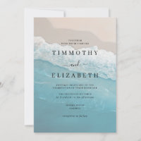 Blue Ocean Sand Beach Wedding