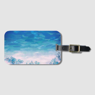 Blue Ocean Sea Beach Luggage Tag